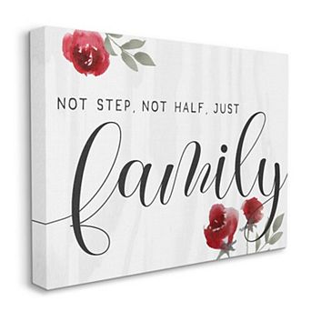 Stupell Home Decor Extended Family Is Family Canvas Wall Art