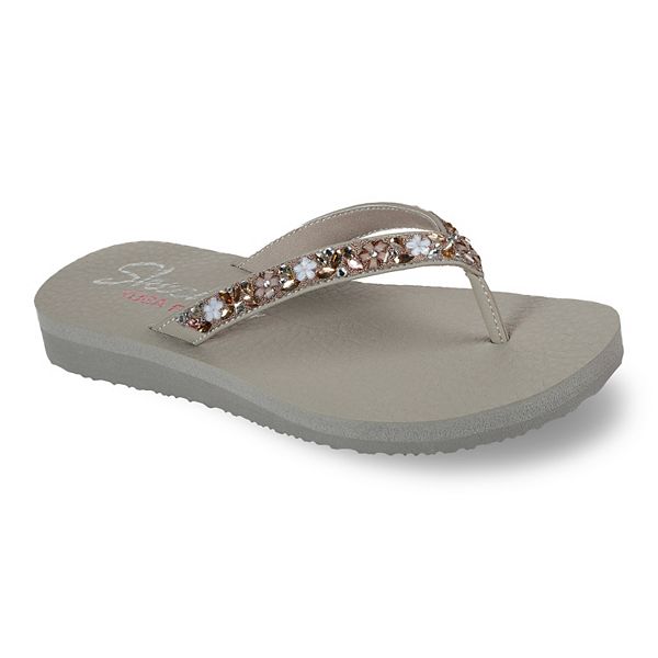 Skechers® Cali Meditation Daisy Garden Women's Thong Sandals - Taupe ...