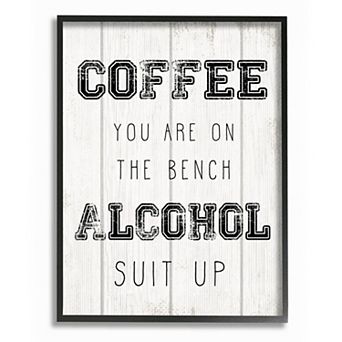 Stupell Home Decor Drinks Sports Reference Framed Wall Art