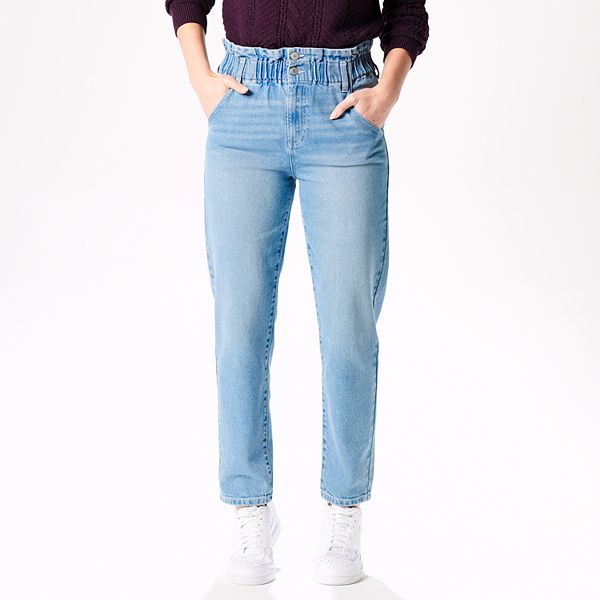 SO® Vintage Mom Jeans with Elastic