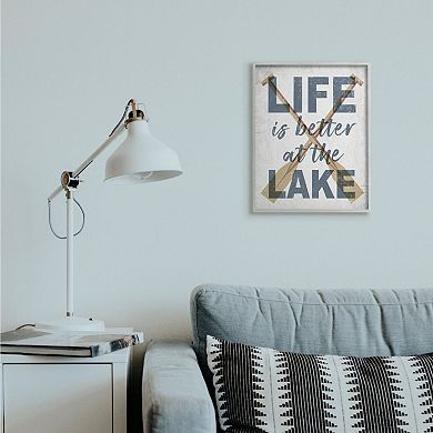 Stupell Home Decor Life is Better at the Lake Framed Wall Art