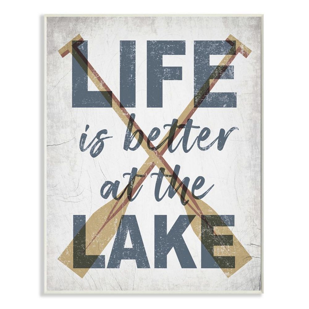 Stupell Home Decor Life is Better at the Lake Plaque Wall Art
