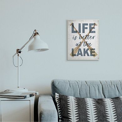 Stupell Home Decor Life is Better at the Lake Plaque Wall Art