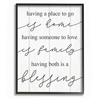 Stupell Home Decor Finding Home and Family Framed Wall Art
