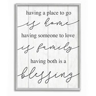 Stupell Home Decor Finding Home and Family Framed Wall Art