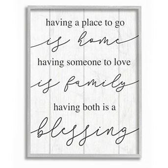 Stupell Home Decor Finding Home and Family Framed Wall Art