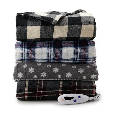 Biddeford Electric Heated Microplush Throw Blanket