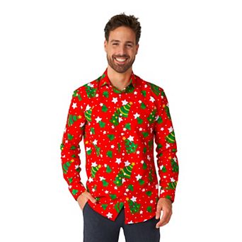 Men's Suitmeister Christmas Trees Shirt