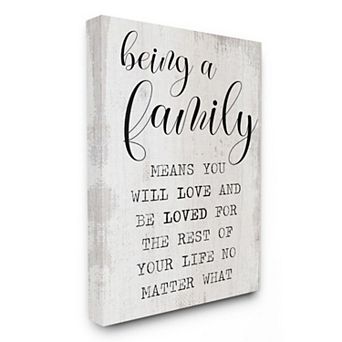 Stupell Home Decor Family is Being Loved Canvas Wall Art