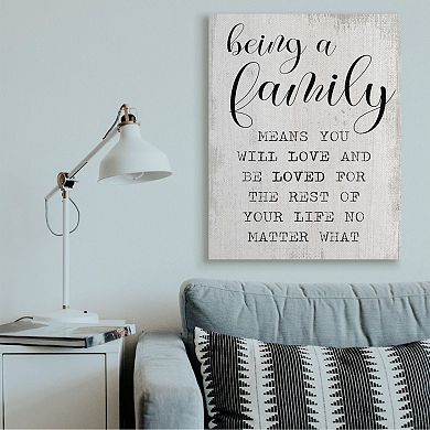 Stupell Home Decor Family is Being Loved Canvas Wall Art