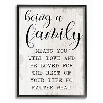 Stupell Home Decor Family is Being Loved Framed Wall Art
