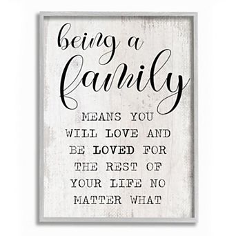 Stupell Home Decor Family is Being Loved Framed Wall Art