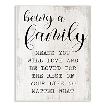 Stupell Home Decor Family is Being Loved Plaque Wall Art