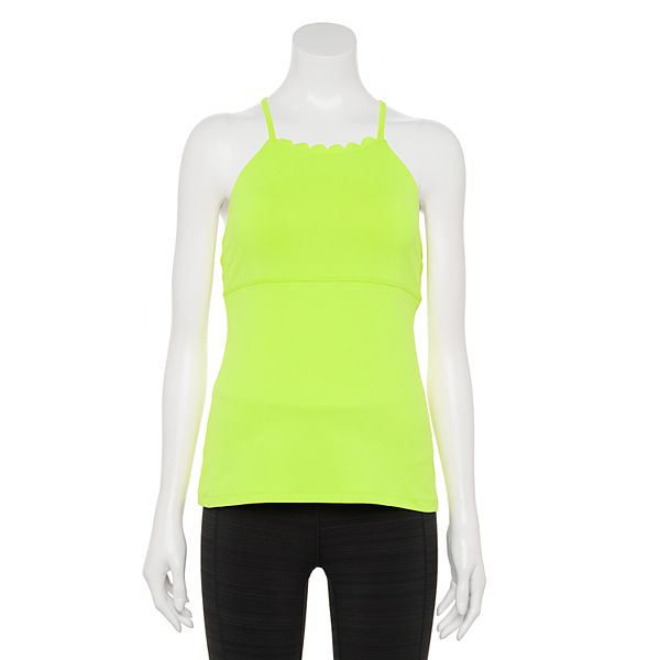 Women's FILA SPORT® Scallop-Trim Tank with Bra