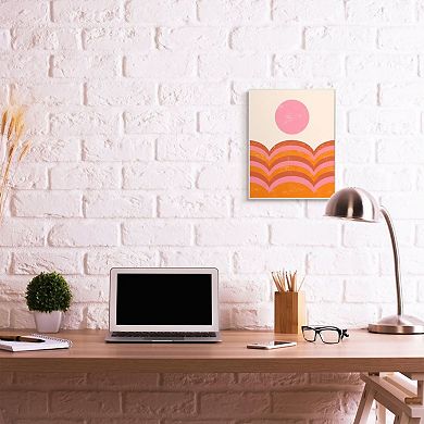 Stupell Home Decor Abstract Sunset Arched Landscape Plaque Wall Art
