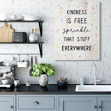 Stupell Home Decor Sprinkle Kindness Everywhere Canvas Wall Art
