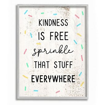 Stupell Home Decor Sprinkle Kindness Everywhere Framed Wall Art