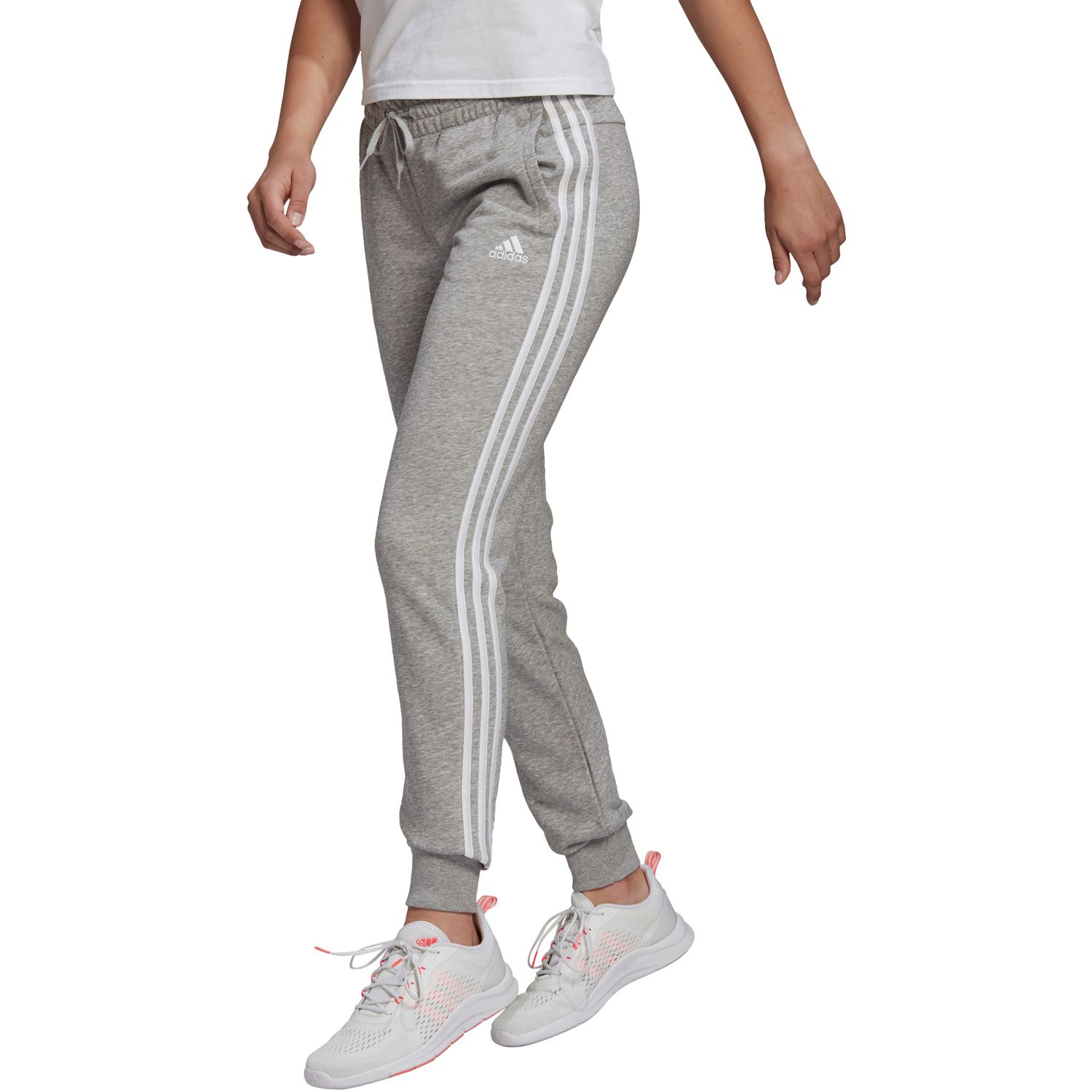 adidas womens 3 stripe joggers