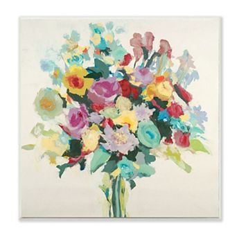Stupell Home Decor Spring Seasonal Floral Bouquet Plaque Wall Art