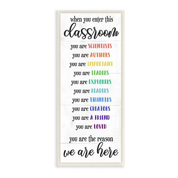 In This Classroom You Are Classroom Decor Wall Art