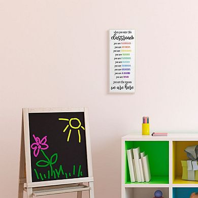 Stupell Home Decor Types of Students Everyday Classroom Plaque Wall Art