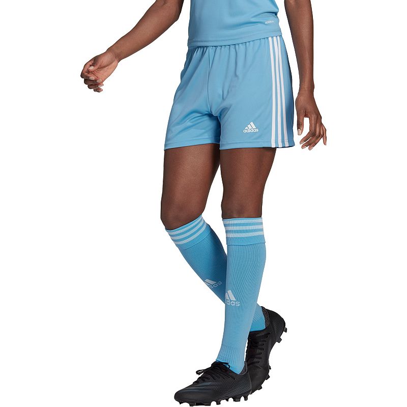 Womens adidas Squadra Soccer Shorts, Size: XL, Light Blue