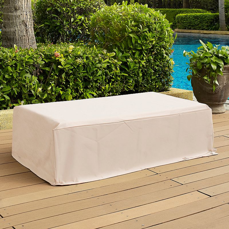 Crosley Outdoor Rectangular Table Cover, Beig/Green