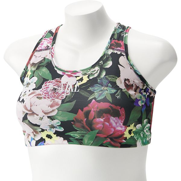 Floral nike cheap sports bra