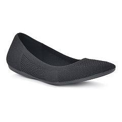 kohls navy flats