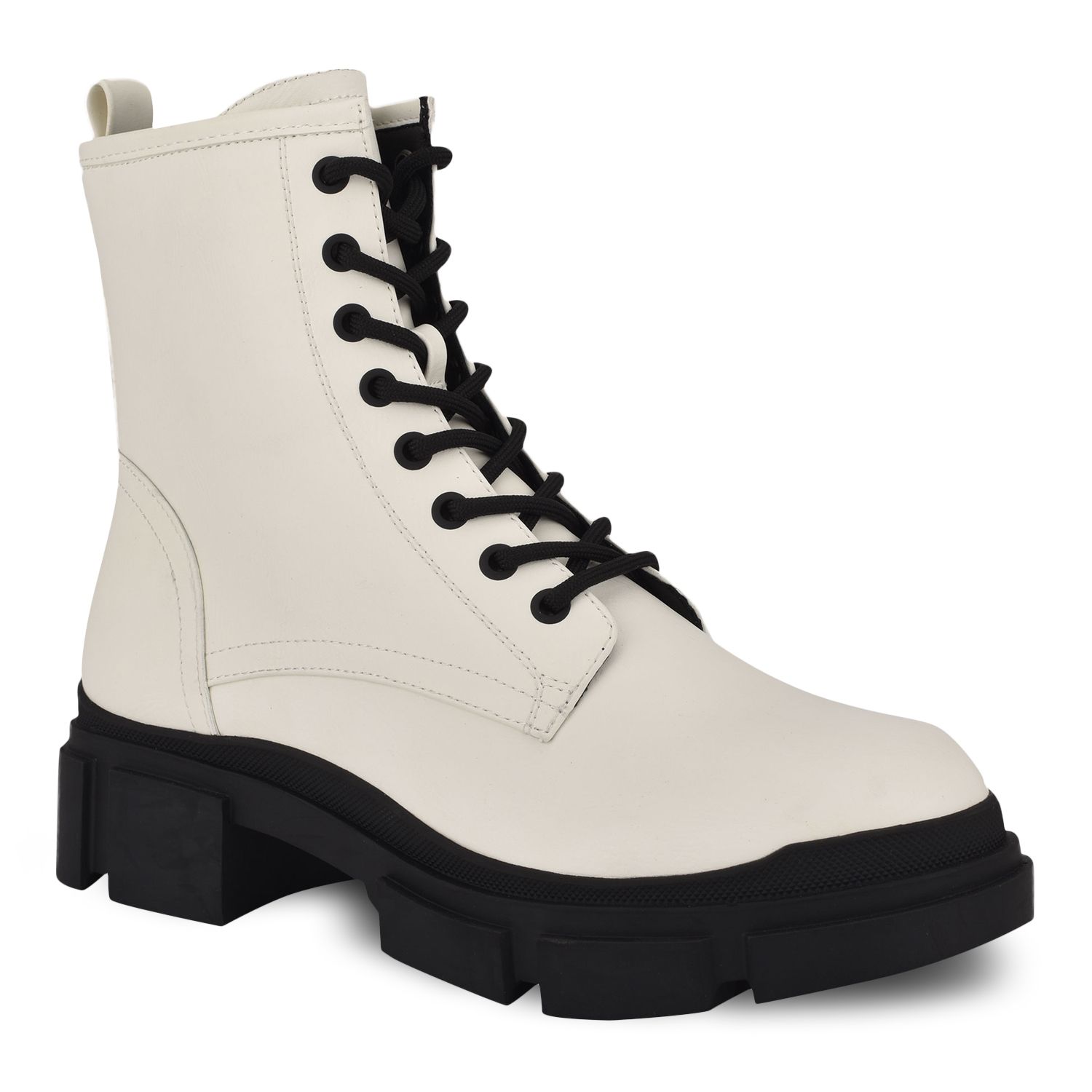 nine west white ankle boots