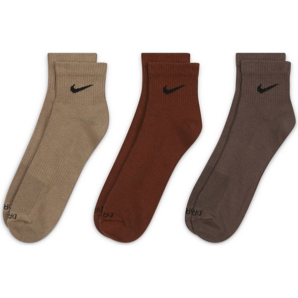 Men's Nike 3-pack Everyday Plus Lightweight Training Ankle Socks
