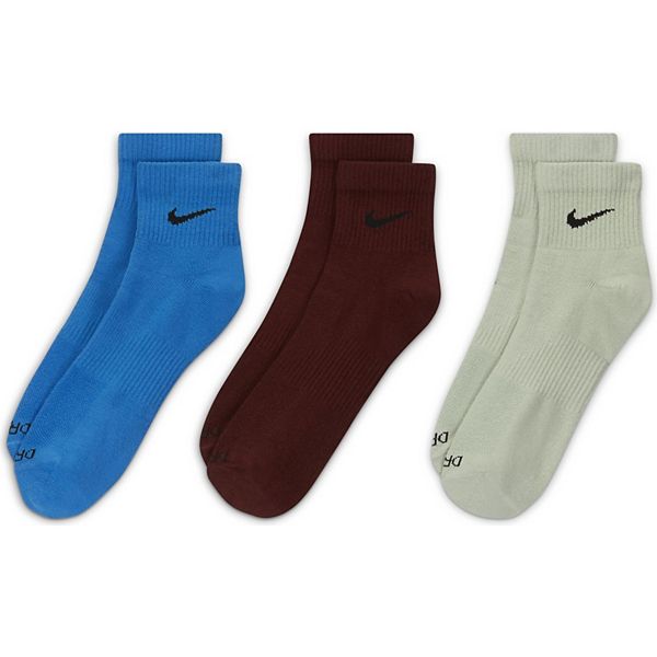 Men's Nike 3-pack Everyday Plus Lightweight Training Ankle Socks