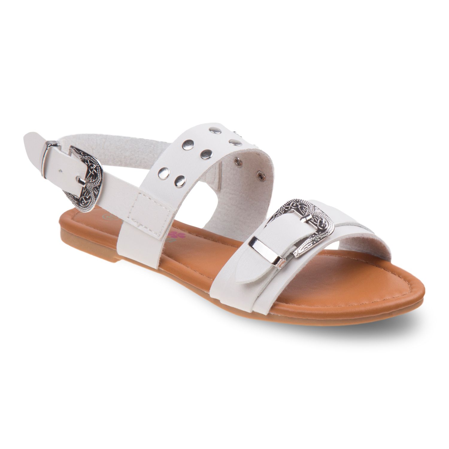 kohls girls white sandals
