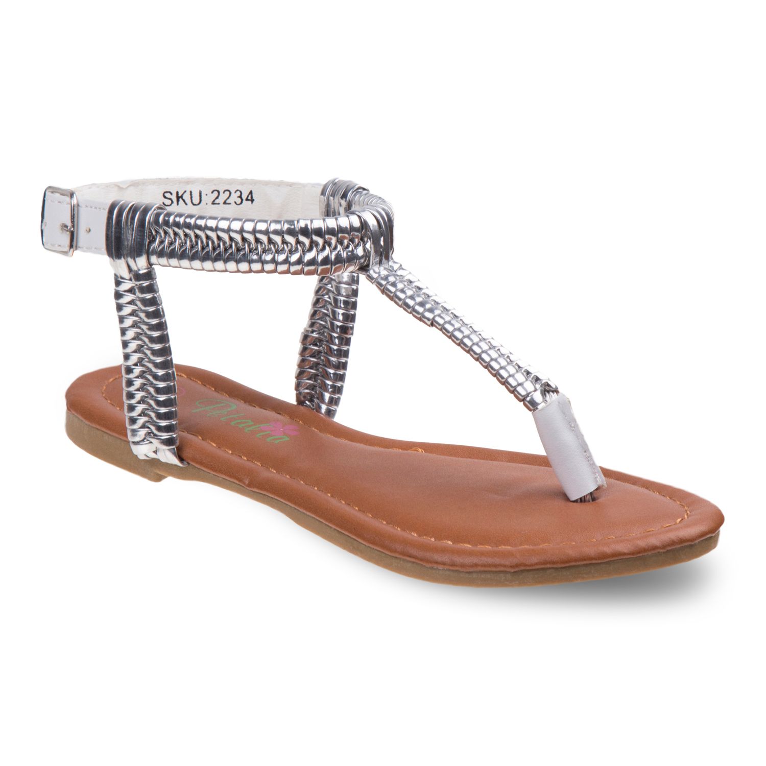 kohls girls white sandals