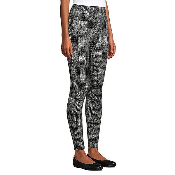 Women's Lands' End Starfish Abstract Plaid Leggings
