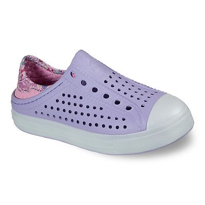 Skechers Foamies Guzman Flash Girls Light Up Water Shoes