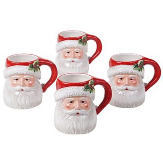Certified International Magic of Christmas 4 pc Mug Set