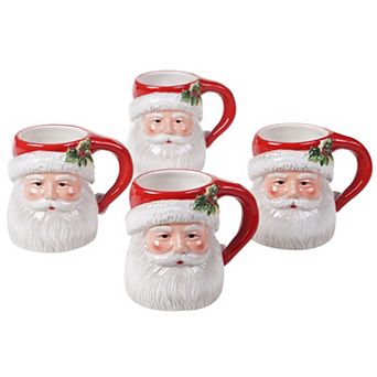Certified International Magic of Christmas 4 pc Mug Set