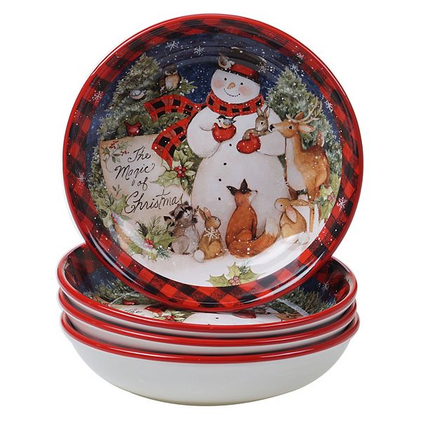 Mercer Holiday Snowman Party Bowl + Reviews