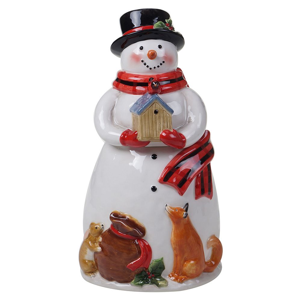 DEMDACO Heartful Home Holiday Snowman Polka Dot Ghana