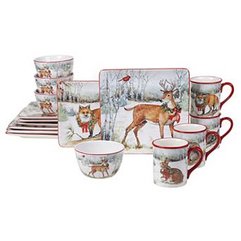 Certified International Winter Forest 16 pc Dinnerware Set