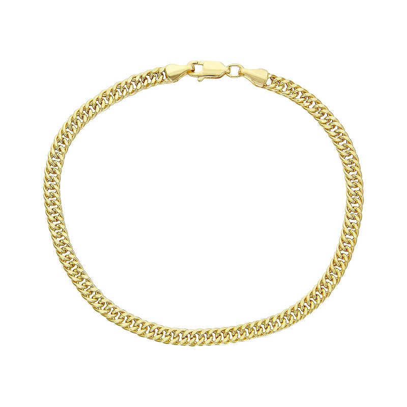 Mens 10k Gold Miami Cuban Curb Chain Bracelet, Size: 8.5, Yellow