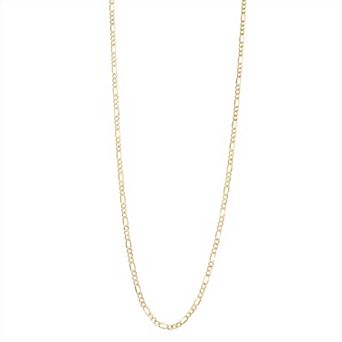 Jordan Blue 10k Gold 2.8 mm Figaro Chain Necklace