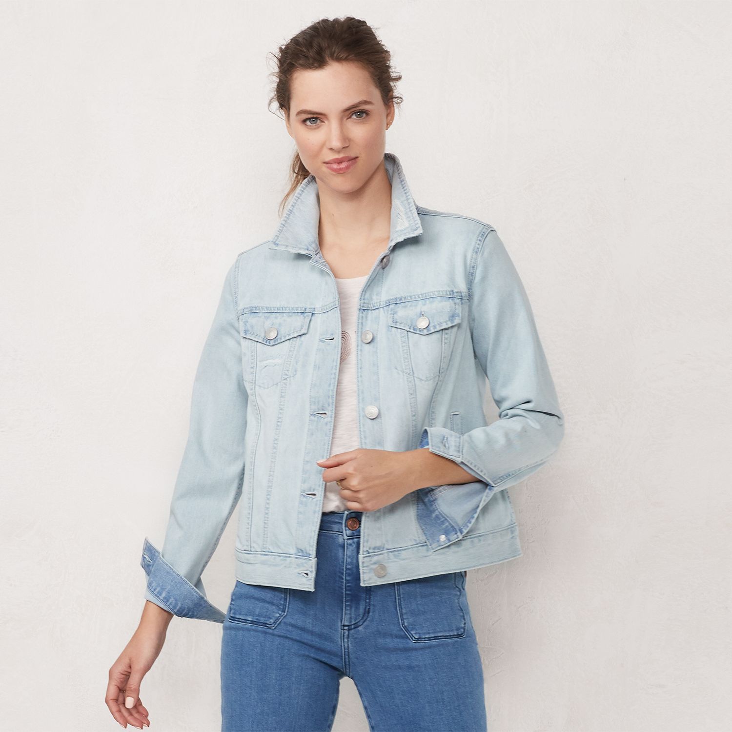 kohls lauren conrad jean jacket