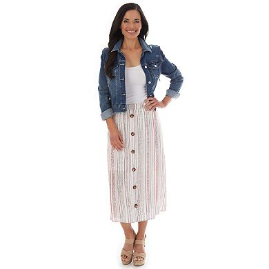 Women's Apt. 9® Button Front Midi Skirt