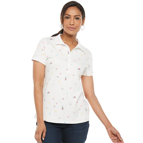 Women's Croft & Barrow® Essential Classic Polo Shirt