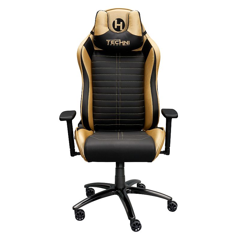 Techni Sport Ergonomic Racing Style Gaming Desk Chair, Multicolor