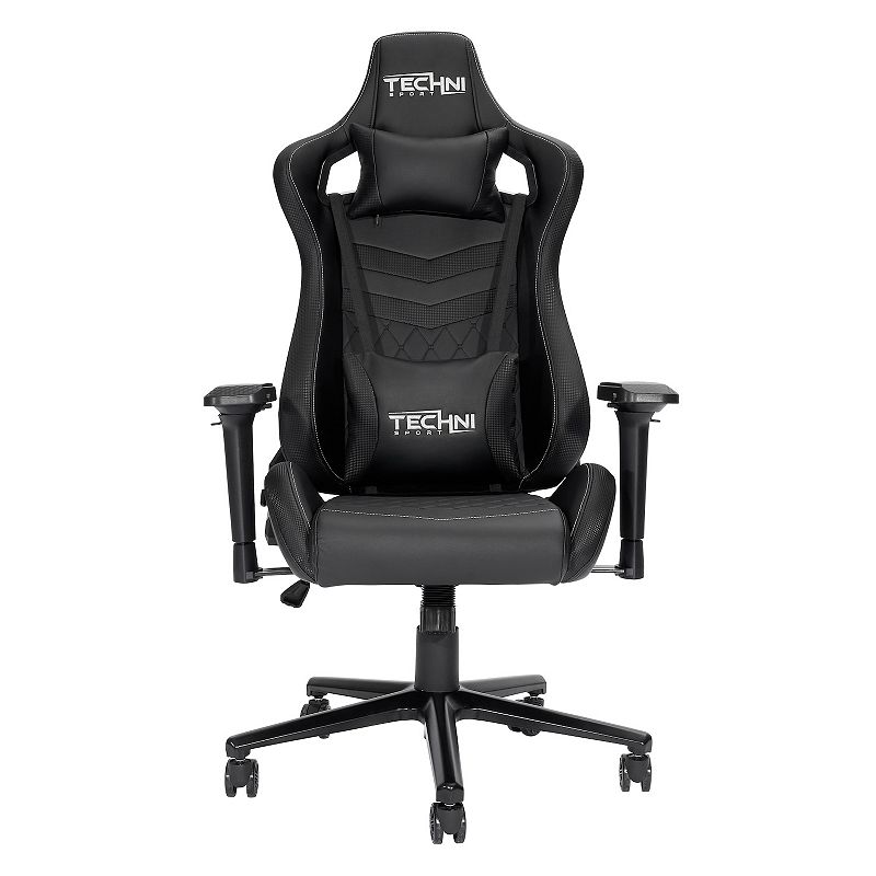Techni Sport TS-83 Ergonomic Racer Style Gaming Desk Chair, Black