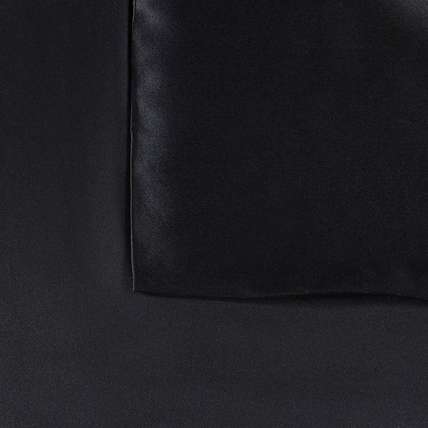 Standard Mulberry 100% Silk Pillowcase Black