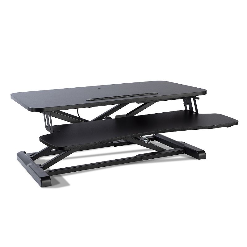 Atlantic Large Standing Desk Converter Table Decor, Black